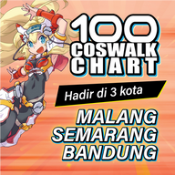 Acara 100 Coswalk Chart 2024 Hadir di Tiga Kota: Malang, Semarang, dan Bandung!